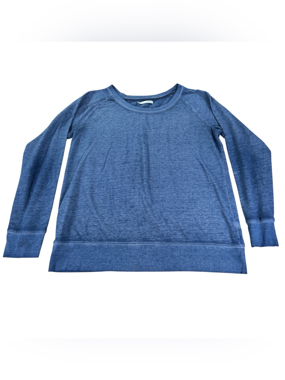 Maurices Lightweight French Terry Sweatshirt Women’s XL Blue Burnout Slub